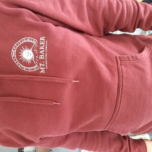 MT. BAKER Maroon Hoodie